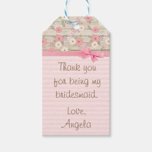 Danke, dass du mein Bridesmaid-Geschenk-Tag geword Geschenkanhänger