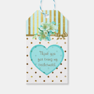 Danke, dass du mein Bridesmaid-Geschenk-Tag geword Geschenkanhänger