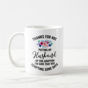 Danke, dass du mein Ehemann nicht für die Adoption Kaffeetasse