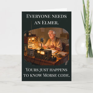 Danke, dass du mein Elmer bist Ham-Radio-Geschenk Karte