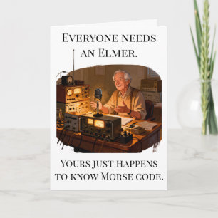 Danke, dass du mein Elmer bist Ham-Radio-Geschenk Karte