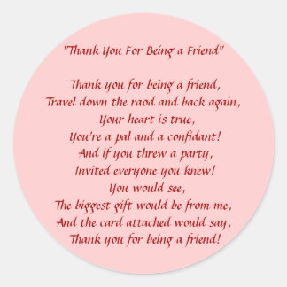 Danke, dass du mein Freund bist - Aufkleber