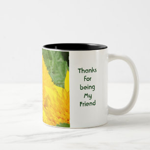 Danke, dass du mein Freund bist! Kaffeebecher Tass Zweifarbige Tasse