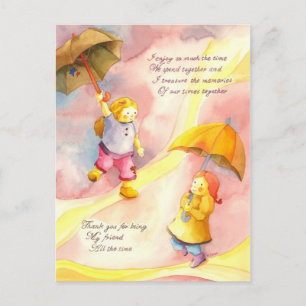 Danke, dass du mein Freund bist Postkarte