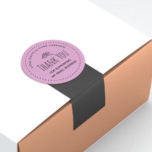 Danke, dass du mein kleines Unternehmen unterstütz Runder Aufkleber