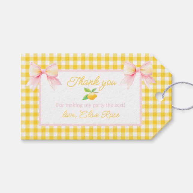 Danke, dass du mein Party zu den schönsten Geschen Geschenkanhänger (Vorderseite (Horizontal))