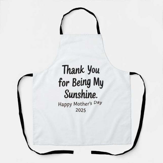Danke, dass du mein Sonnenschein bist Schürze (Vorderseite)