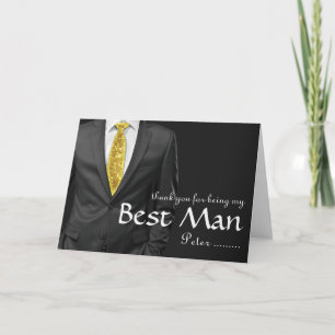 Danke, dass du mein Trauzeugen-Smoking bist Dankeskarte