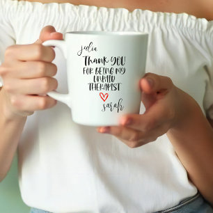 Danke, dass du mein unbezahlter Therapeut bist Be Zweifarbige Tasse