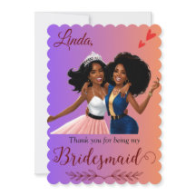 Danke, dass du mein Vorschlag für Bridesmaid bist