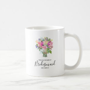 Danke, dass du meine Bridesmaid Personalisiert bis Kaffeetasse