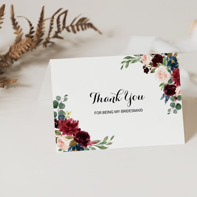 Danke, dass du meine Bridesmaid Wedding Card bist Dankeskarte (Von Creator hochgeladen)