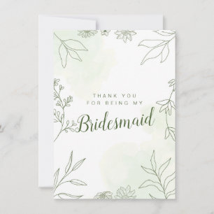 Danke, dass du meine Bridesmaid Wedding Card bist Karte