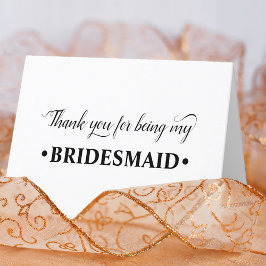 Danke, dass du meine Bridesmaid Wedding Party wars Dankeskarte