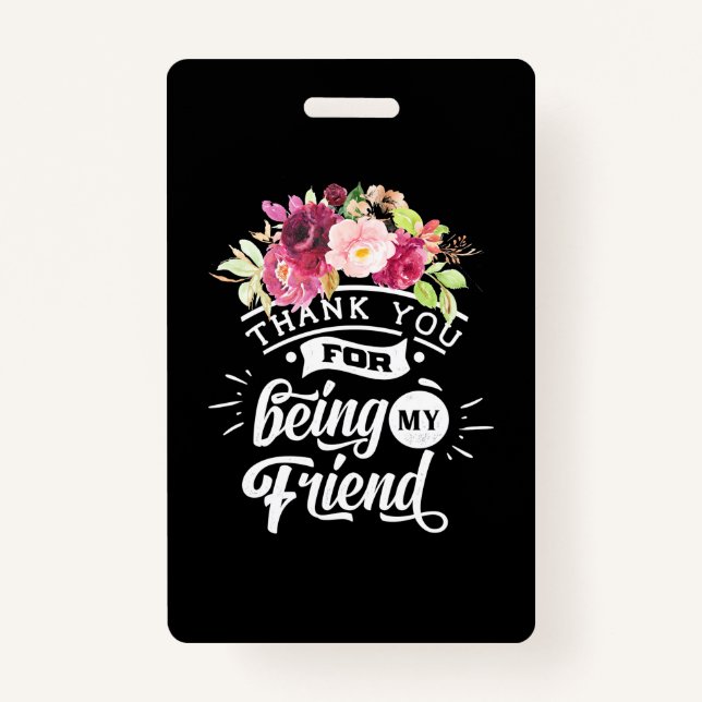 Danke, dass du meine Freunde bist Ausweis (Vorderseite)