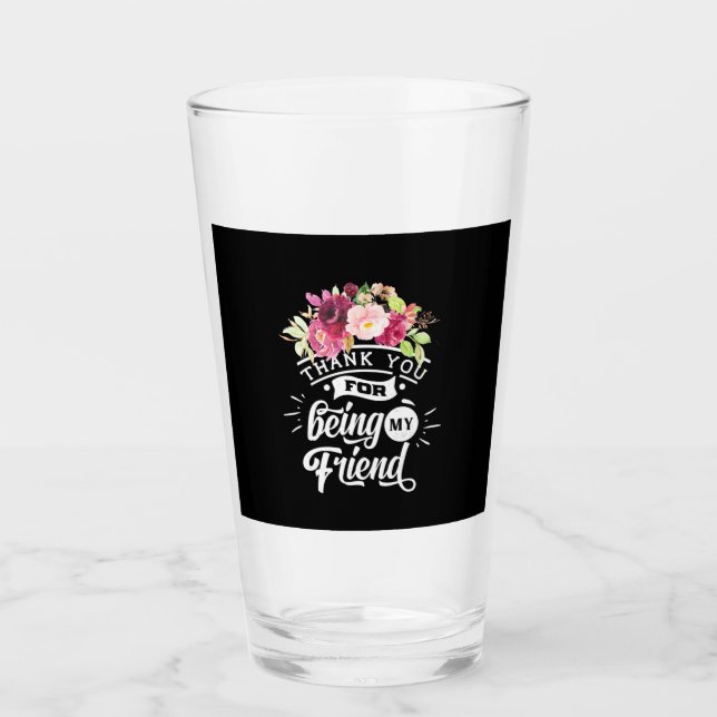 Danke, dass du meine Freunde bist Glas (Vorderseite)