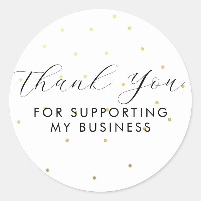 Danke, dass du meine Geschäftsfelder White unterst Runder Aufkleber (Vorderseite)