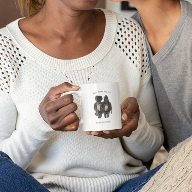 Danke, dass du meine Person bist | Bester Freund Kaffeetasse (Von Creator hochgeladen)