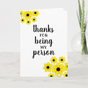 Danke, dass du meine Person bist Karte