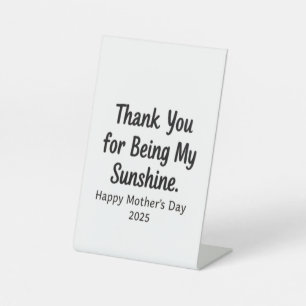 Danke, dass du meine Sonnenschein-Mama Geschenke g Sockelschild