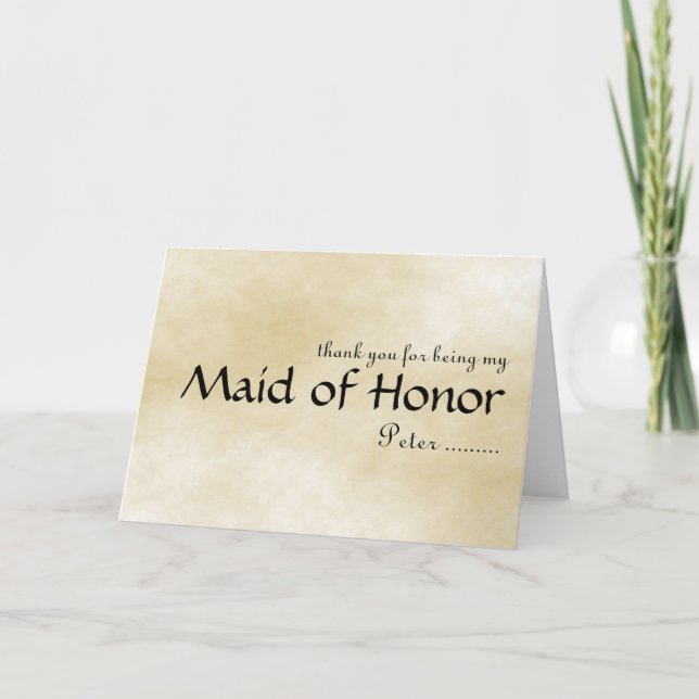 Danke, dass du meine Trauzeugin bist Dankeskarte (Vorderseite)