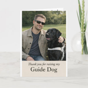 Danke, dass du meinen Blindenhund aufgezogen hast Karte