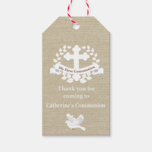 Danke, dass du meinen ersten Kommunion-Tag gekomme Geschenkanhänger