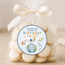 Danke, dass du meinen Geburtstag zum Knaller gemac Runder Aufkleber