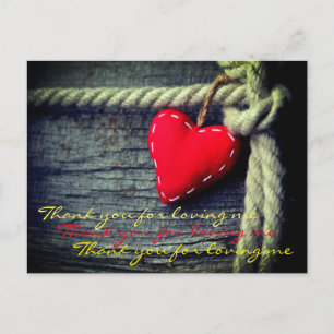 Danke, dass du mich auf Postkarte geliebt hast