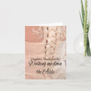 Danke, dass du mich durch Aisle gehst Dankeskarte