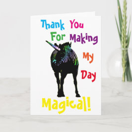 Danke, dass du mir die Magische Karte meines Tages