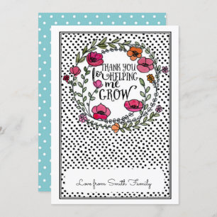 Danke, dass du mir geholfen hast, die Geschenkkart Einladung