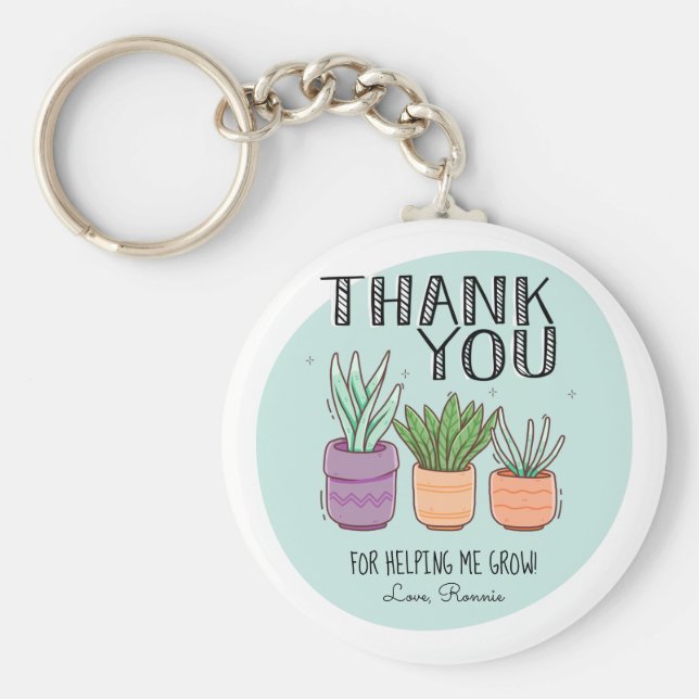 Danke, dass du mir geholfen hast, die Lehrerin zu  Schlüsselanhänger (Vorne)