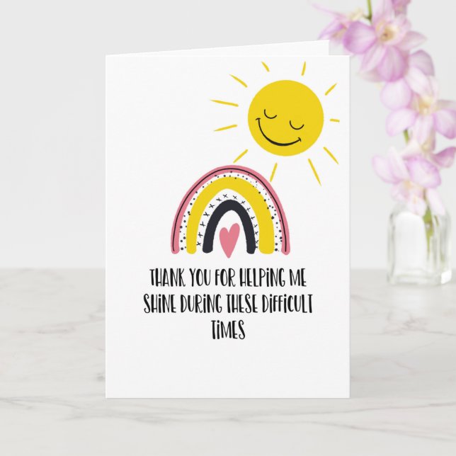 Danke, dass du mir geholfen hast, eine Krebskrankh Karte (Orchidee)