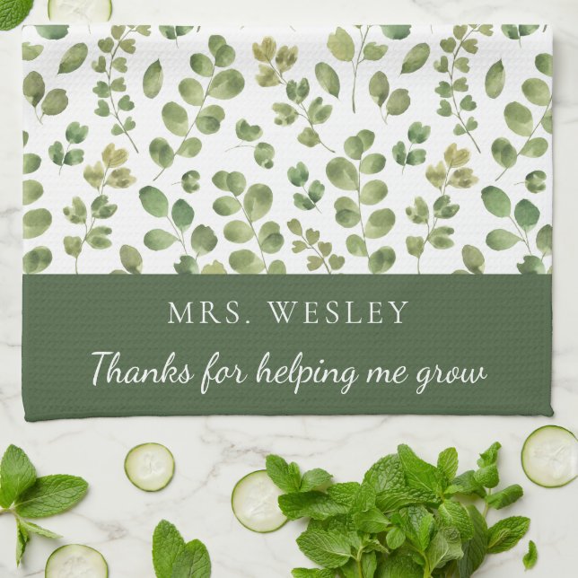 Danke, dass du mir geholfen hast, Küchentücher zu  (Gefaltet)