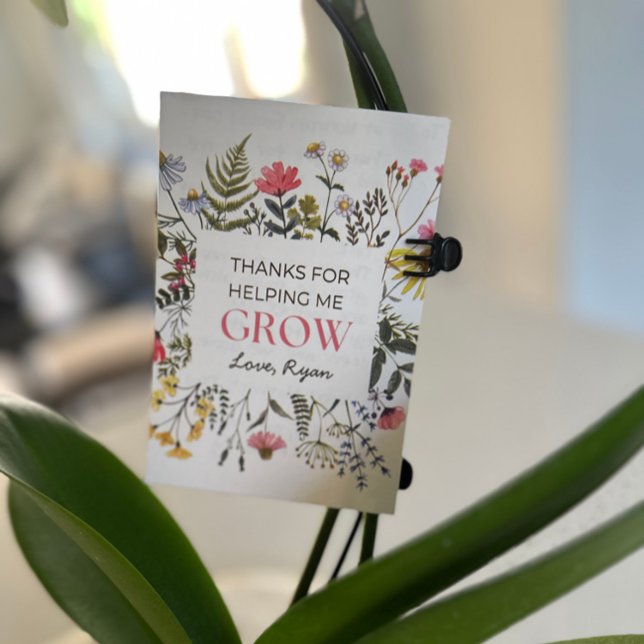 Danke, dass du mir geholfen hast, Lehrer/Daycare-G Dankeskarte (Von Creator hochgeladen)