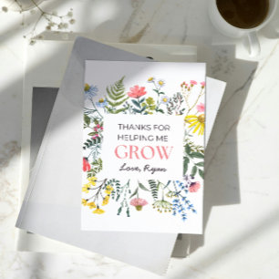 Danke, dass du mir geholfen hast, Lehrer/Daycare-G Dankeskarte