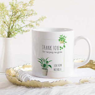 Danke, dass du mir geholfen hast, Zimmerpflanzen z Kaffeetasse