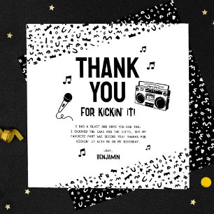Danke, dass du mit mir 90er Hip Hop gemacht hast Dankeskarte