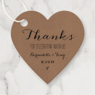 Danke, dass du mit uns gefeiert hast! Hochzeit Dan Geschenkanhänger