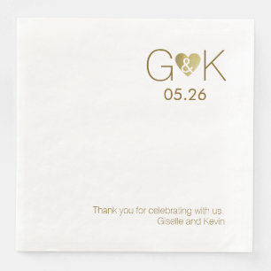 Danke, dass du mit uns gefeiert hast! Hochzeit Serviette