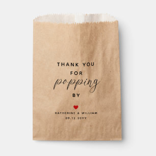 Danke, dass du nach Hochzeit von Popcorn vorbeigek Geschenktütchen