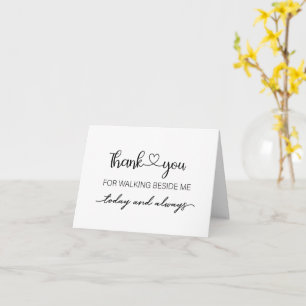 Danke, dass du neben mir gefaltete Karte gehst