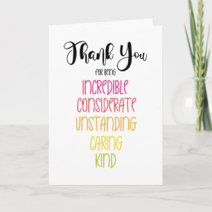 Danke, dass du nett bist karte