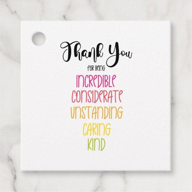 Danke, dass du nett freundliche Anhänger bist (Vorderseite)