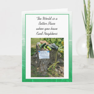 Danke, dass du nette Nachbarn bist  Karte