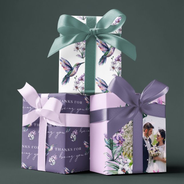 Danke, dass du Papierblätter umgehst Geschenkpapier Set (Show your gratitude with thes personalized photo, "Thanks for being you" wrapping paper sheets! )