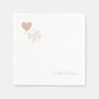 Danke, dass du Pinkish Liebe Heart Wedding