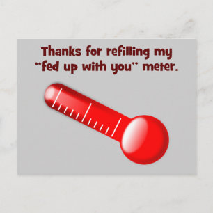 Danke, dass du sichergestellt hast, dass ich dich postkarte