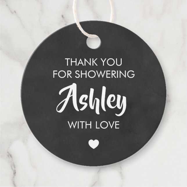 Danke, dass du sie mit der Liebe-Geschenkmarke ges Geschenkanhänger (Vorderseite)